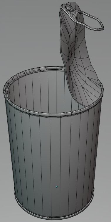 Tin Cans Low-poly 3D model_17