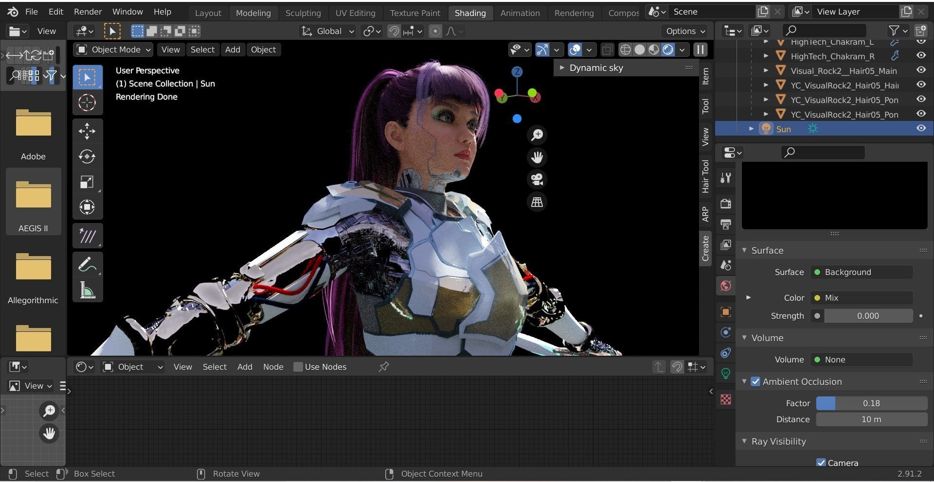 Cyborg War Zone - Eva02 Low-poly 3D model_7