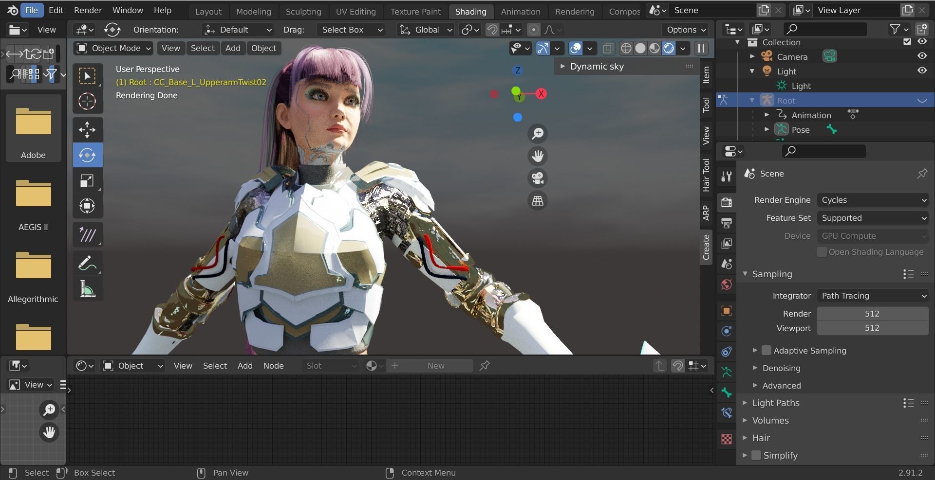 Cyborg War Zone - Eva02 Low-poly 3D model_8