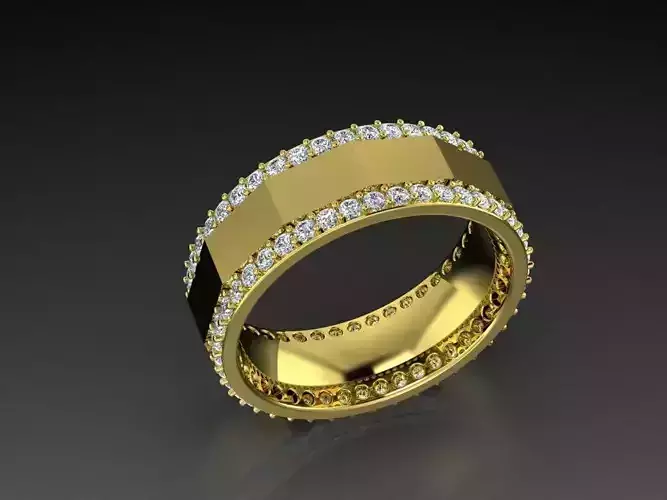 Diamond Jewelry Ring 3D print model