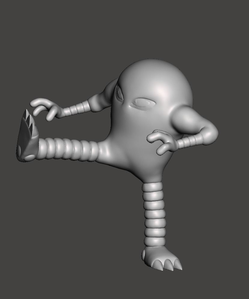 Hitmonlee Kicking Pokemon Fanart Model 3D print model_8