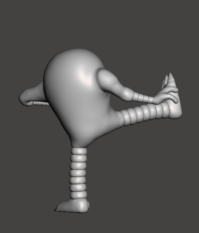 Hitmonlee Kicking Pokemon Fanart Model 3D print model_7