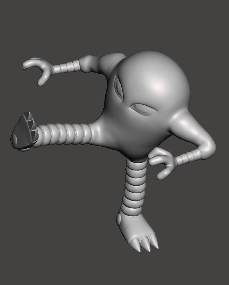 Hitmonlee Kicking Pokemon Fanart Model 3D print model_11