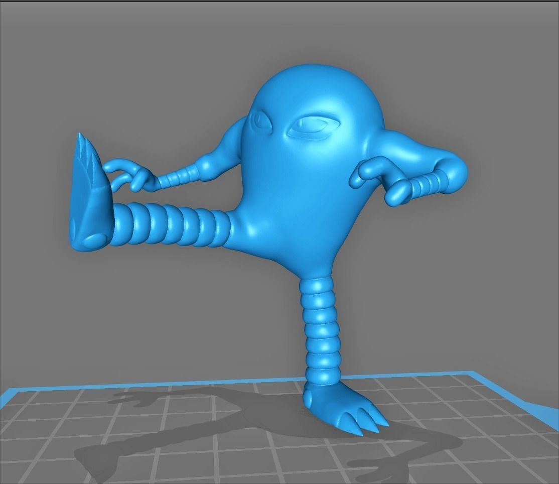 Hitmonlee Kicking Pokemon Fanart Model 3D print model_2