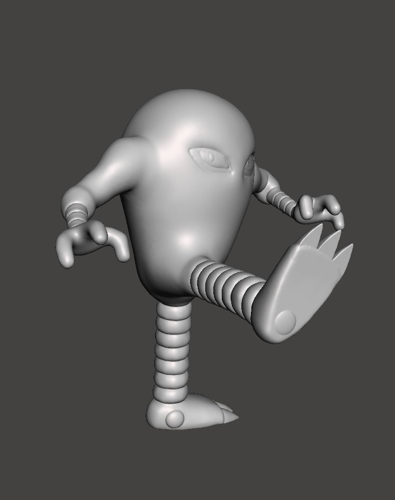 Hitmonlee Kicking Pokemon Fanart Model 3D print model_6