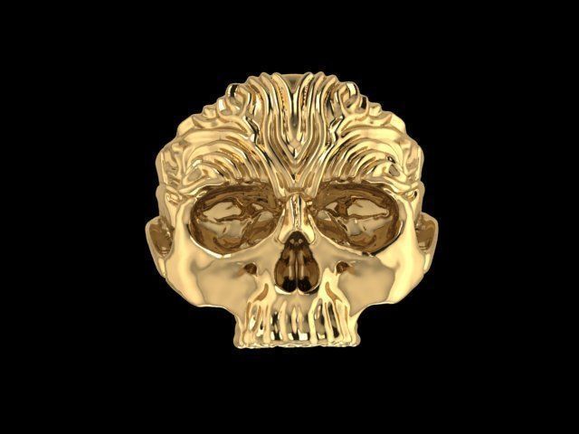 SKULL RING 3D print model_1