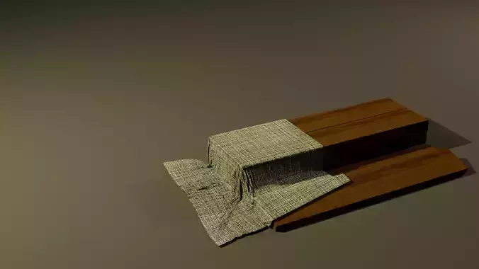low poly plank pile GAME READY