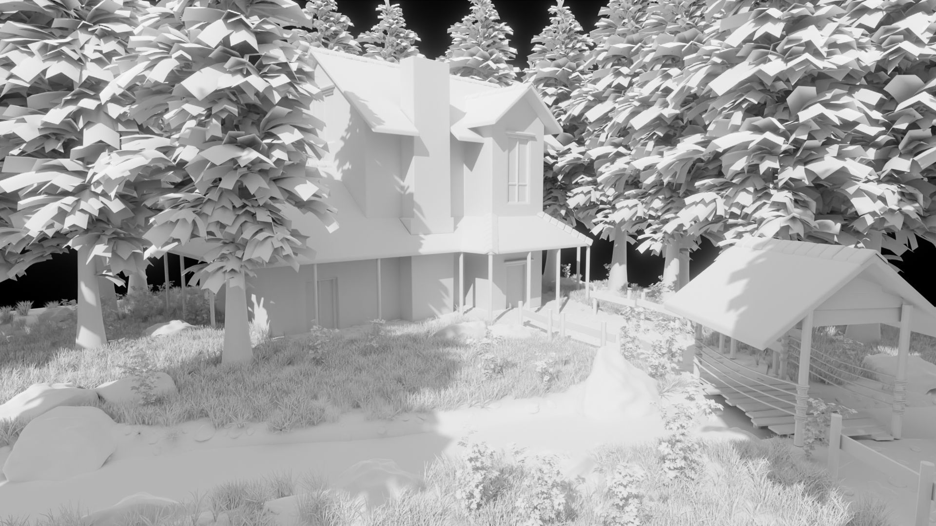 House  Scene 3D model_9