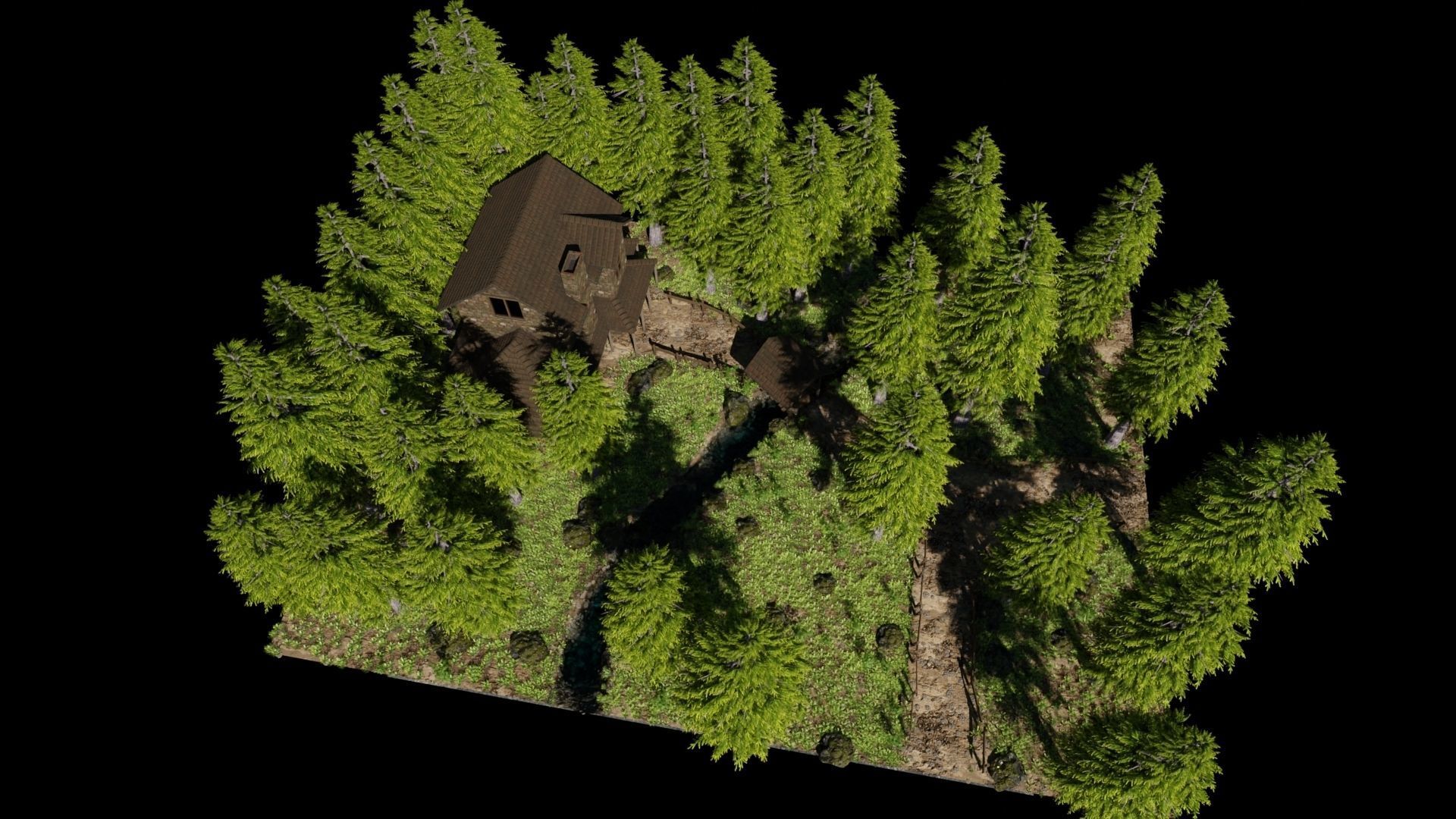 House  Scene 3D model_6