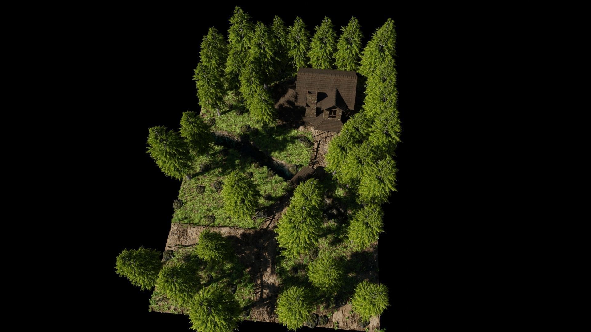 House  Scene 3D model_7