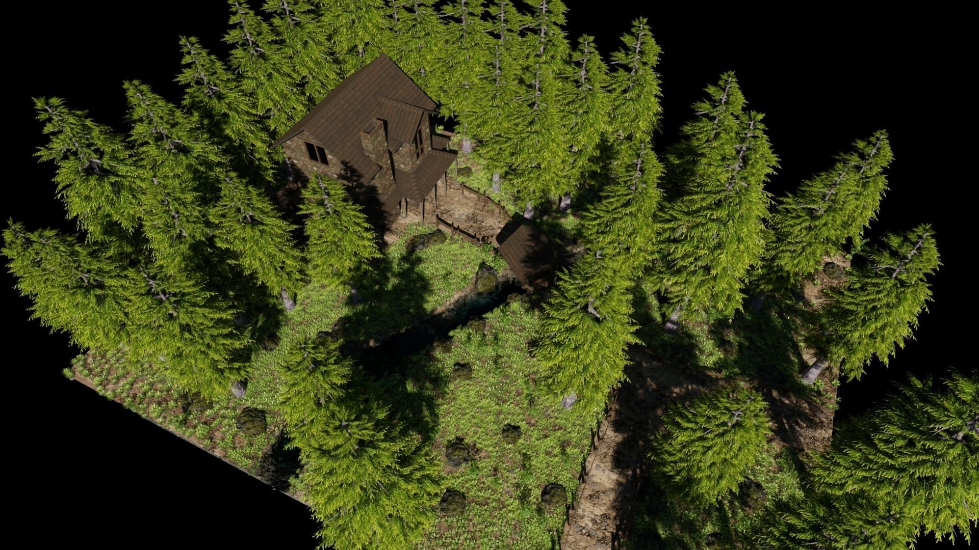 House  Scene 3D model_5