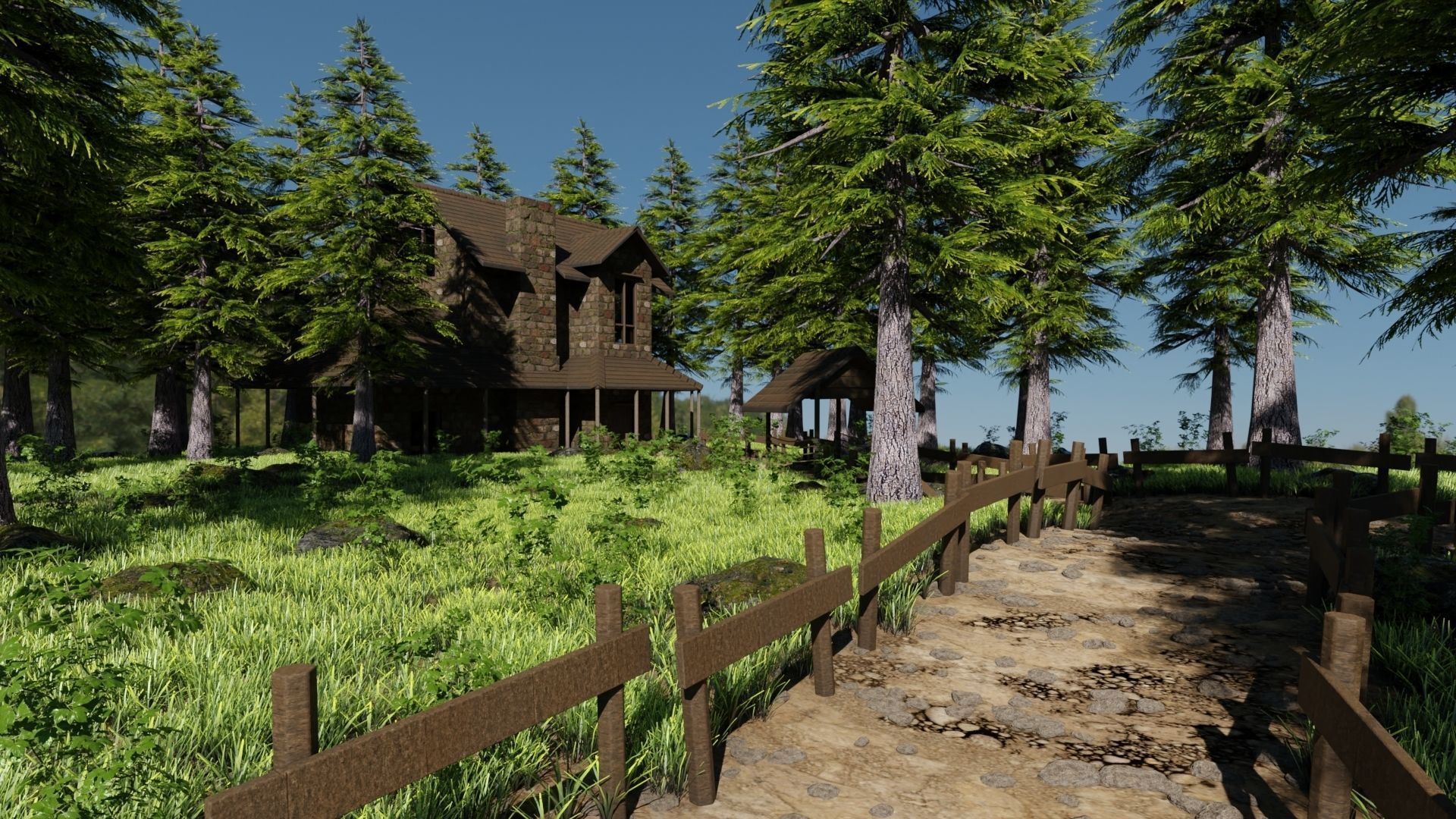 House  Scene 3D model_4