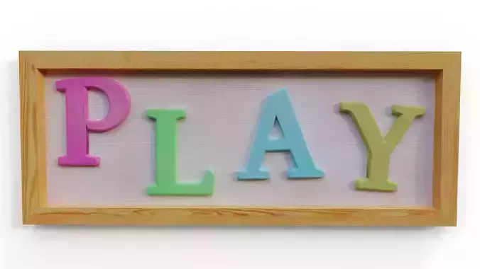 Wall decoration PLAY
