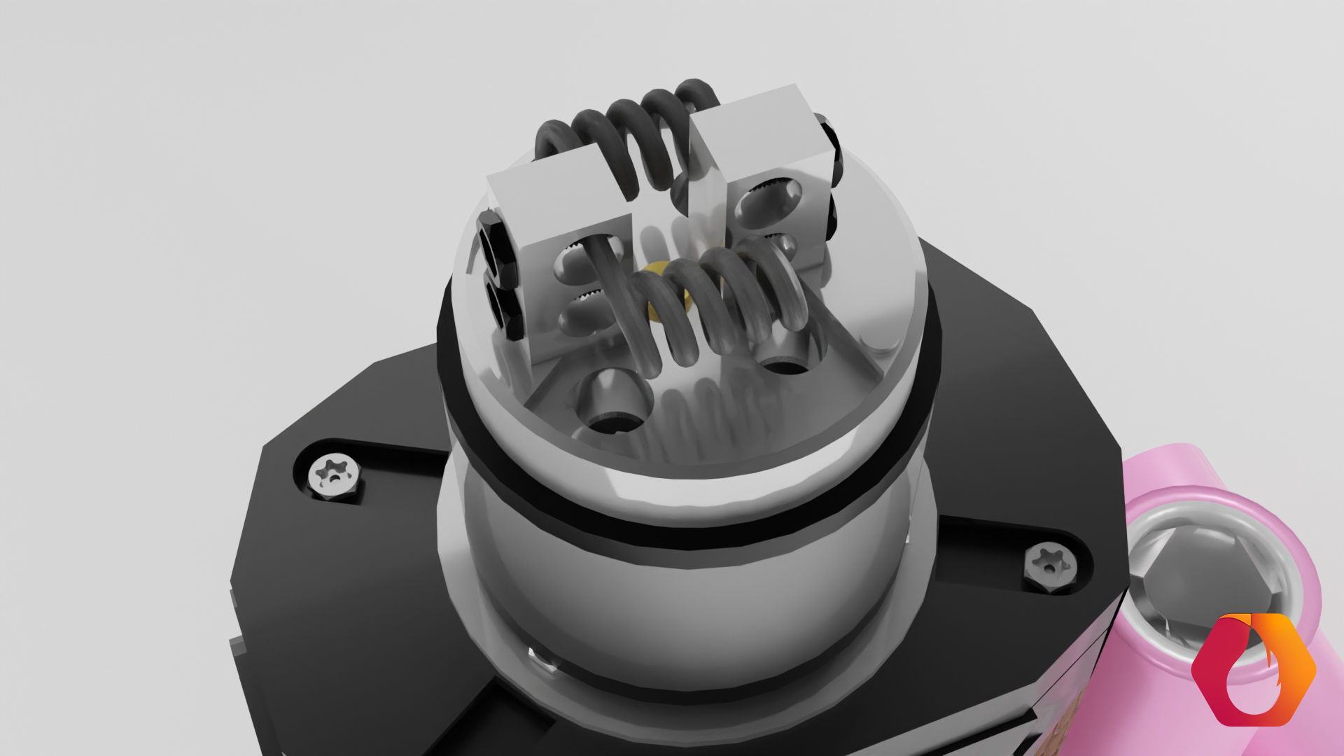 Vape Smoant Cylon Box Mod and Drip Type  3D model_3