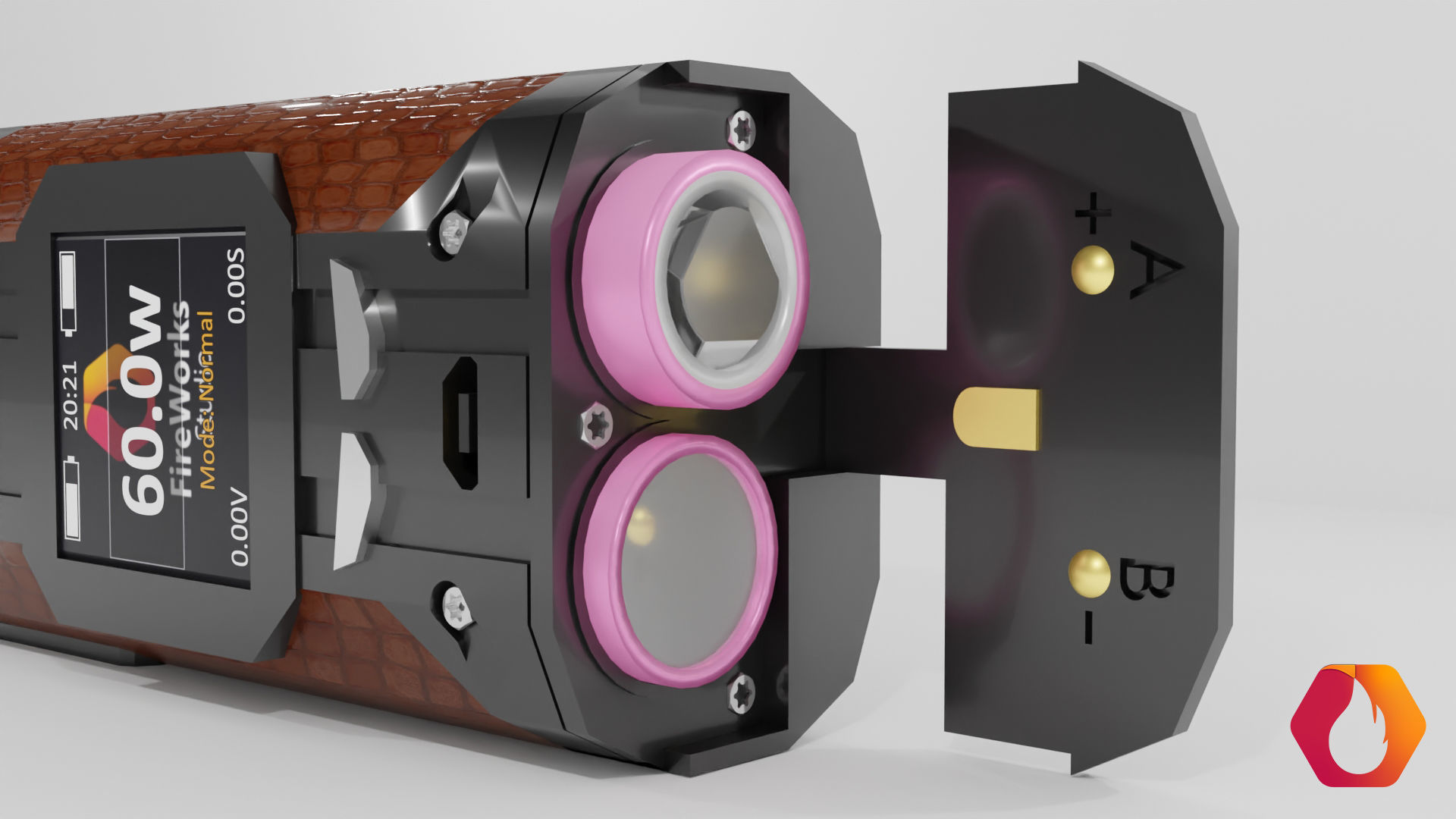 Vape Smoant Cylon Box Mod and Drip Type  3D model_5