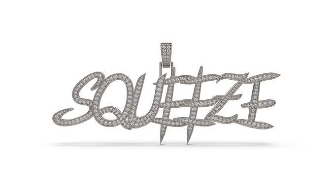 SQUEEZE Pendant 3D print model