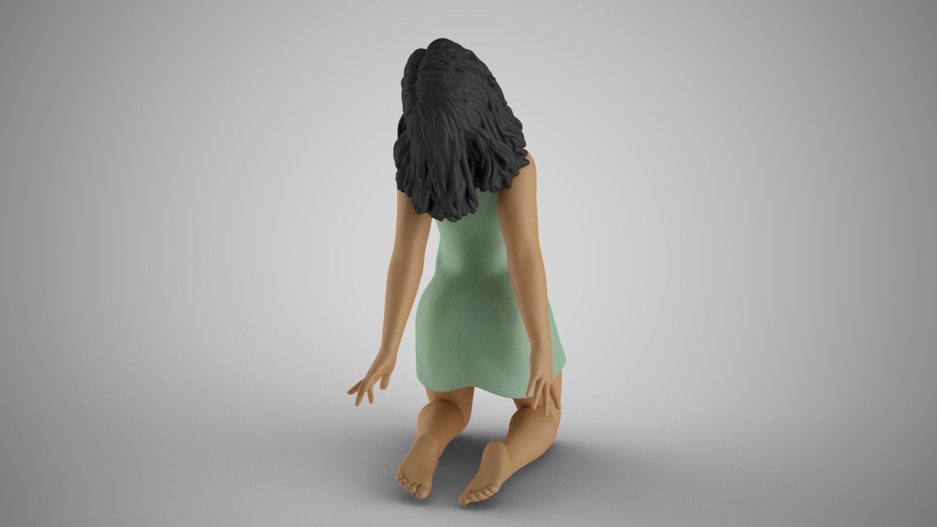 Girl in Fantasy World 3D print model_8
