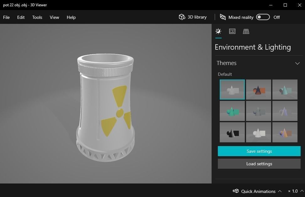 nuclear cooling tower 3D print model_19