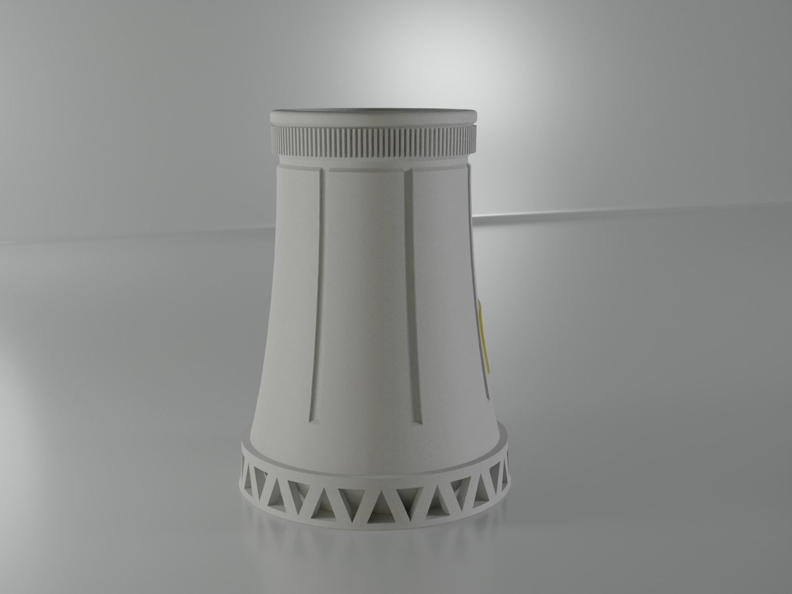 nuclear cooling tower 3D print model_8