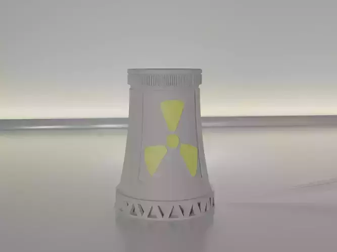 nuclear cooling tower 3D print model