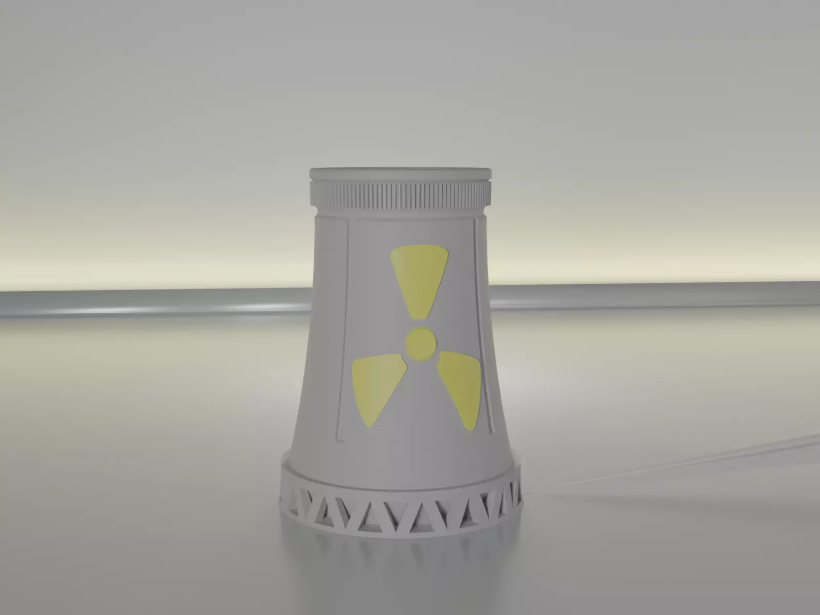 nuclear cooling tower 3D print model_0