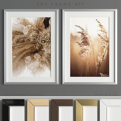 Art Frame A77 Low-poly 3D model