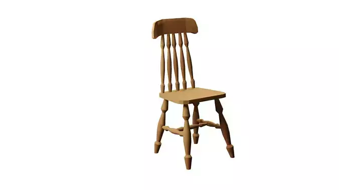 Chair Oak 4 3D model