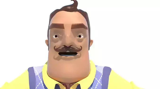 Piterson cartoon man wearing vest and pants