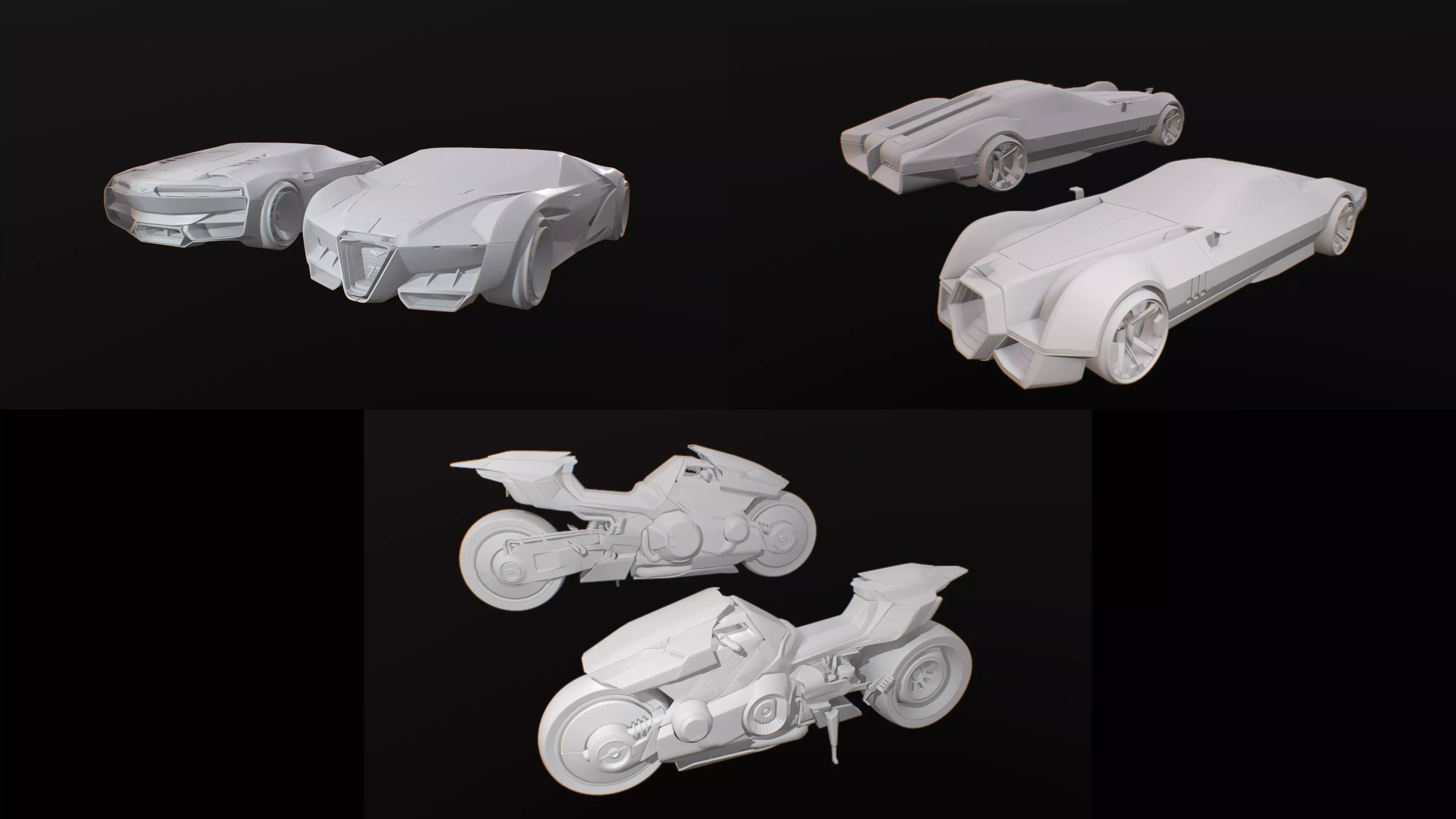 CYBERPUNK 2077 luxury exotic vehicles 3D Model Collection_0