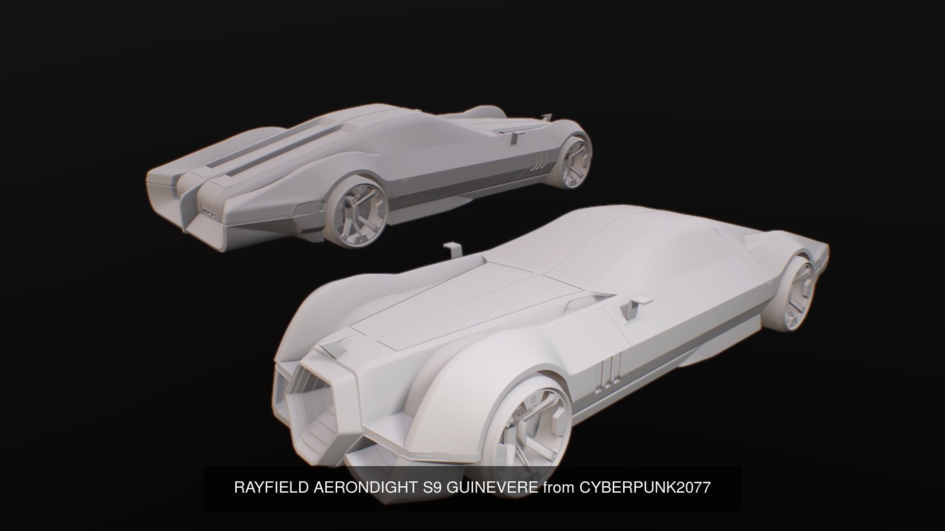 CYBERPUNK 2077 luxury exotic vehicles 3D Model Collection_6