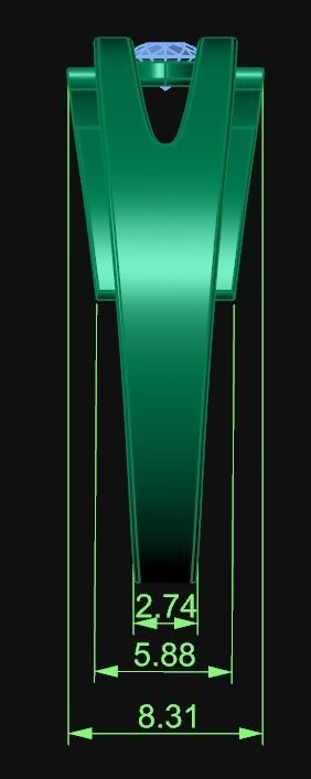 Diamond Jewelry Man Ring 3D print model 3D print model_6