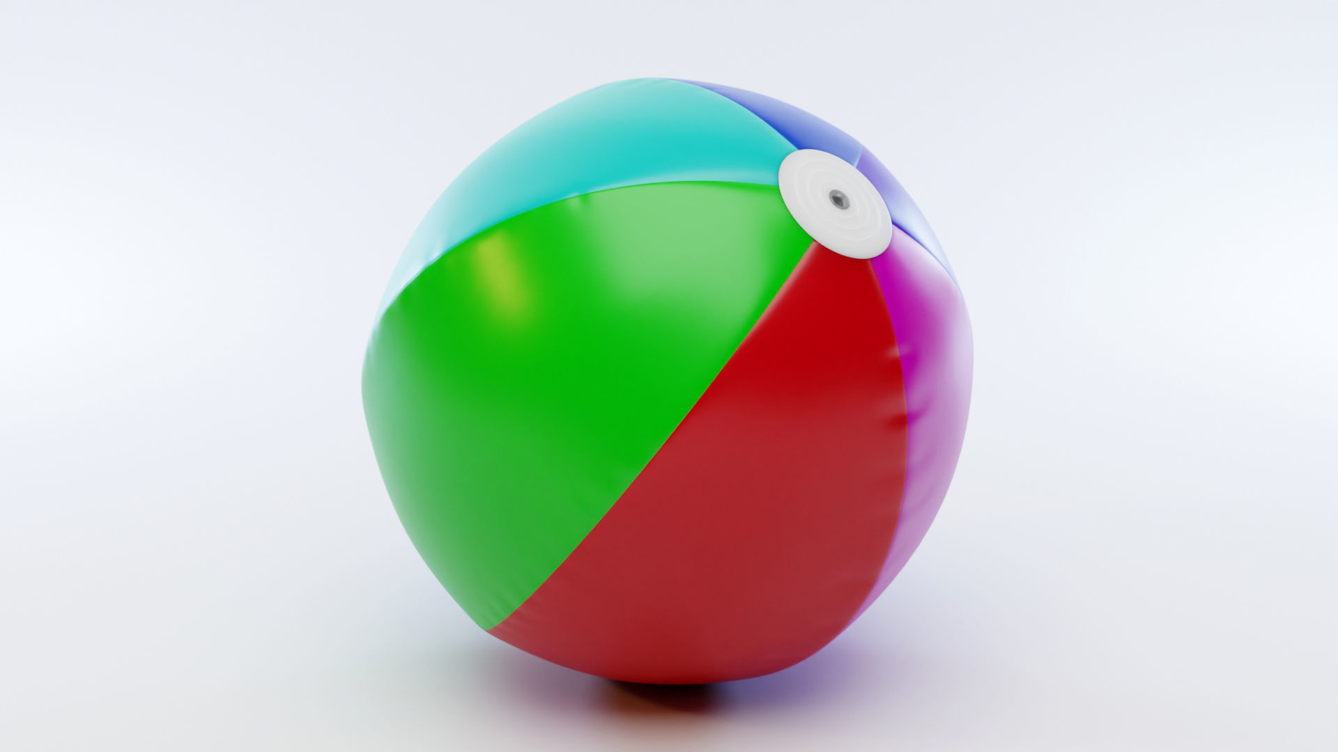 Beach Ball 3D model_3