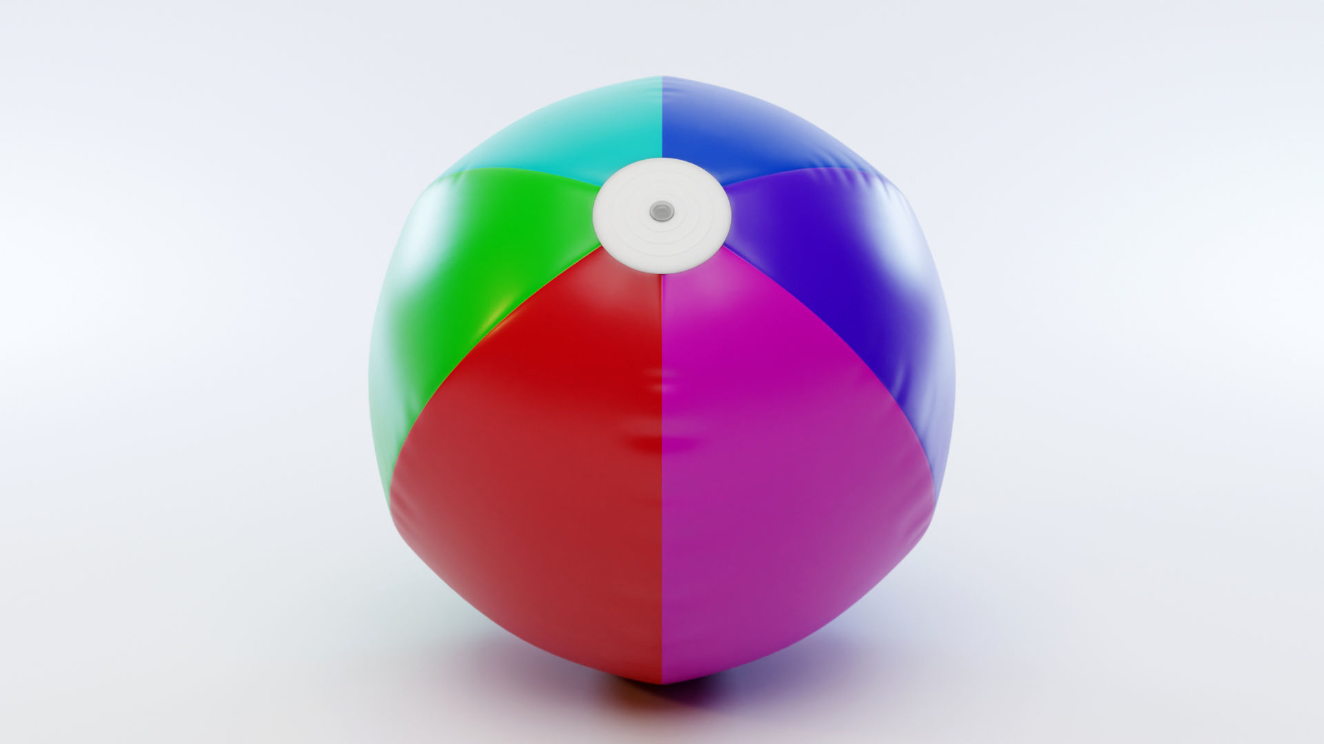 Beach Ball 3D model_2