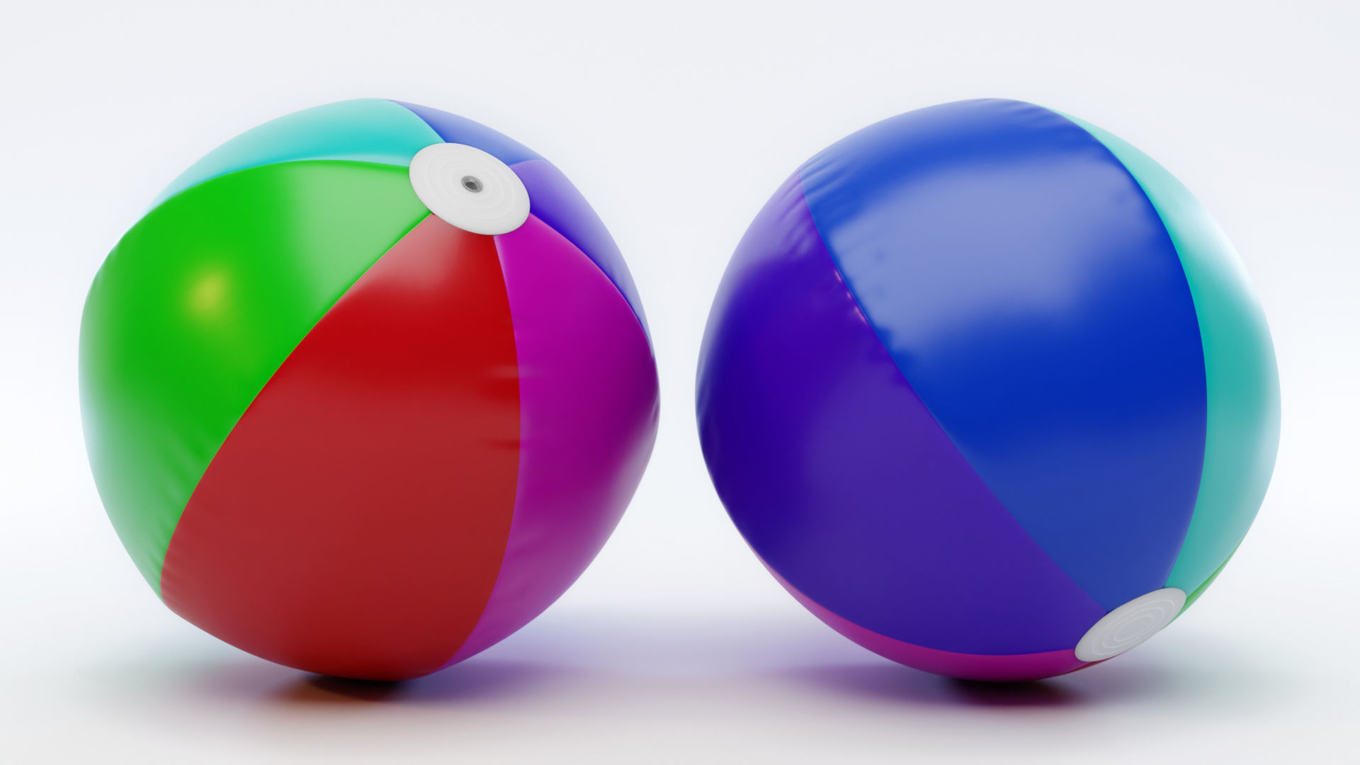 Beach Ball 3D model_0