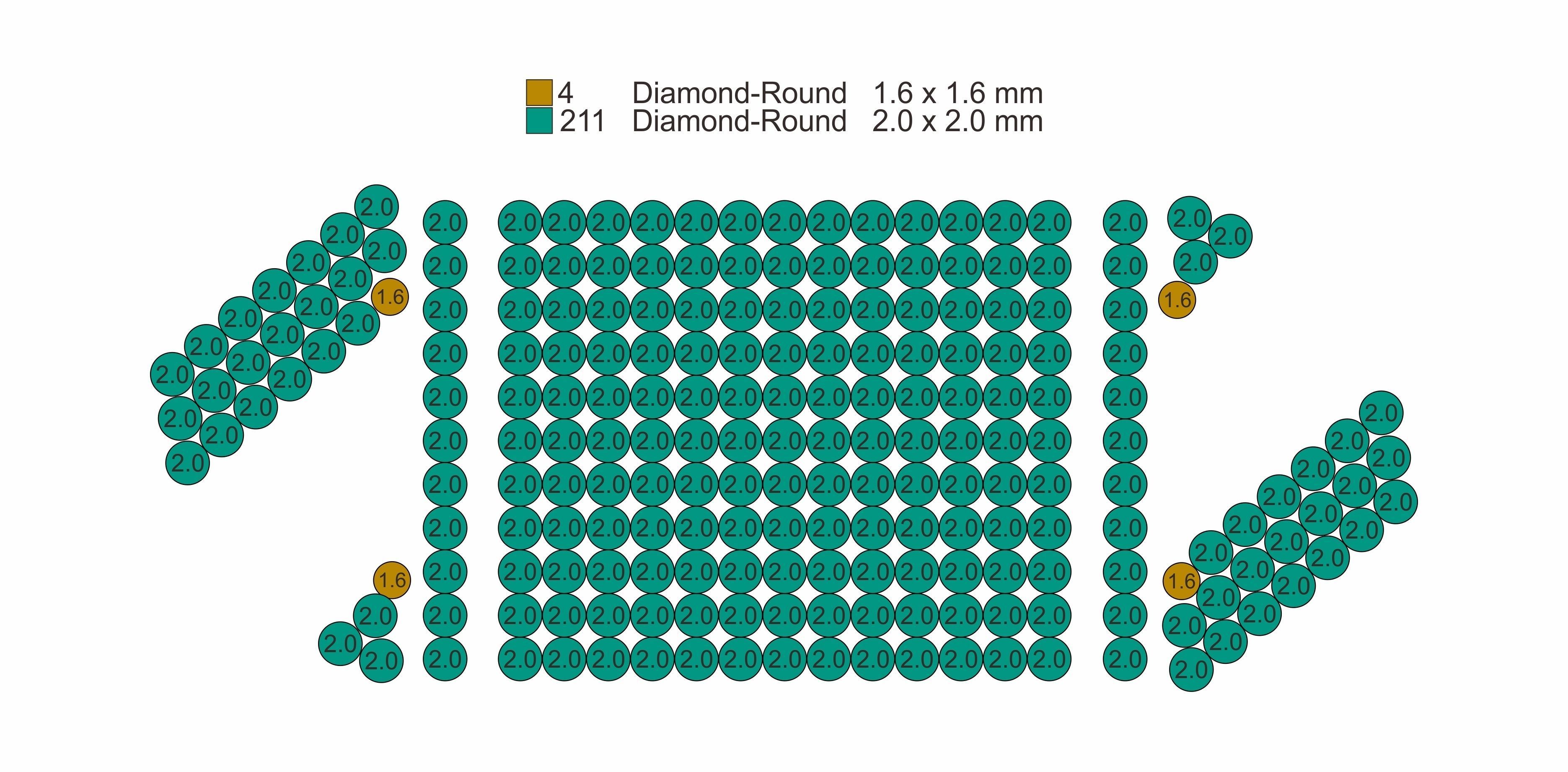 25 MM CUBAN LINK CHAIN 3 ROWS DIAMOND BRACELET OR NECKLACE 3D print model_8