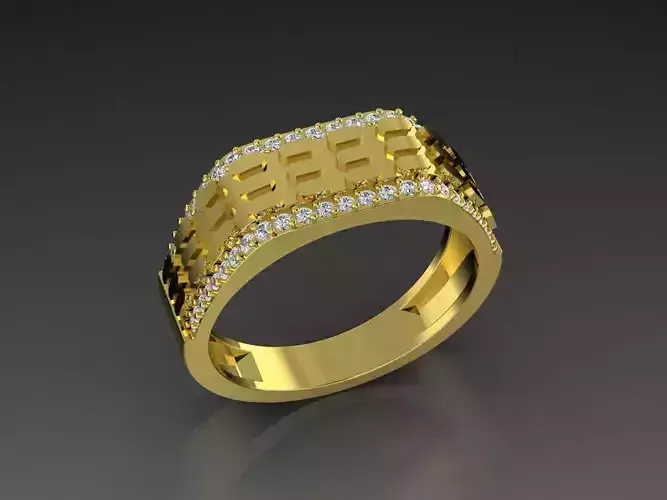 Diamond Jewelry Ring 3D print model