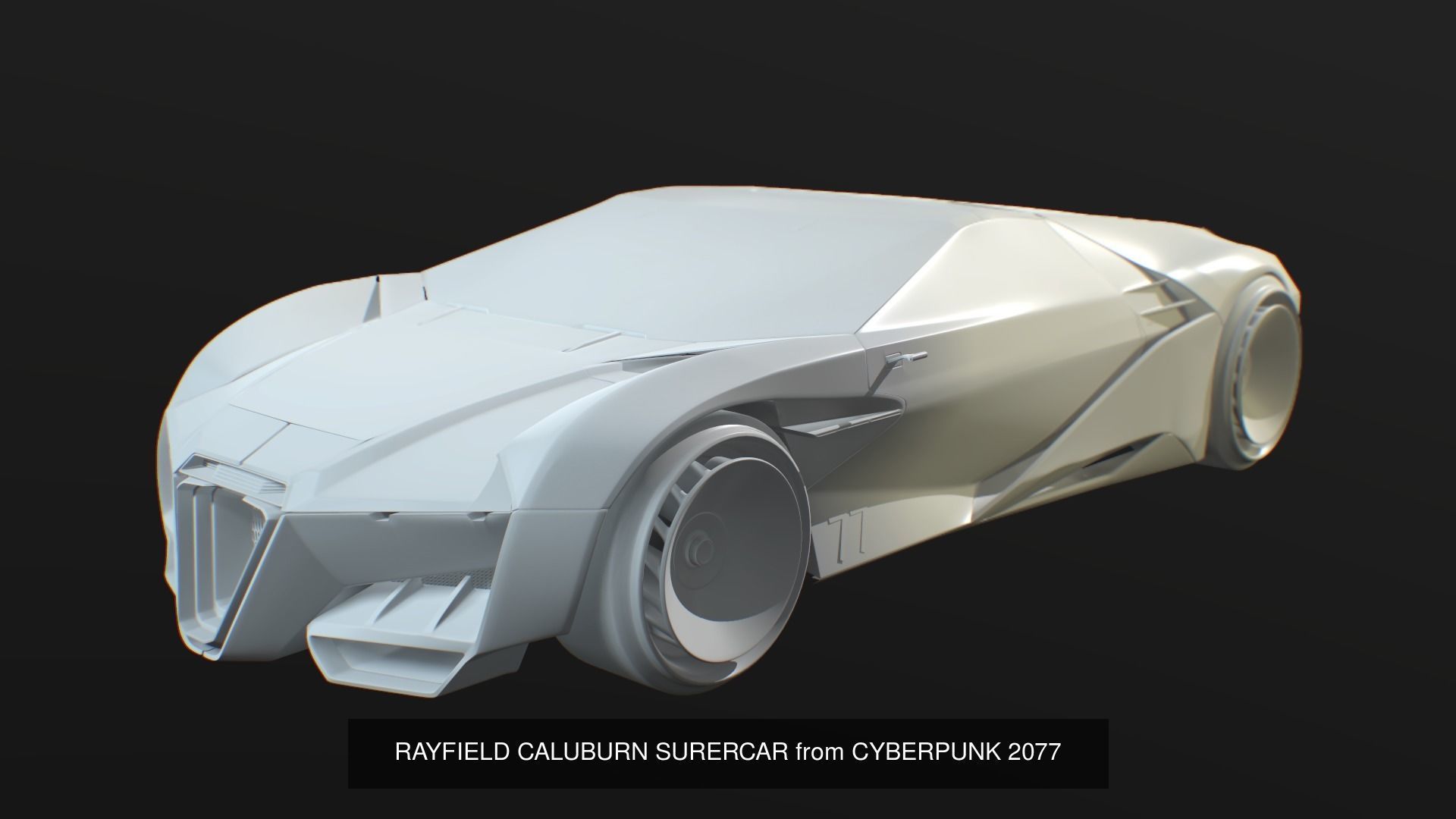 CYBERPUNK2077 LUXURY RAYFIELD HYPERCARS 3D Model Collection_4