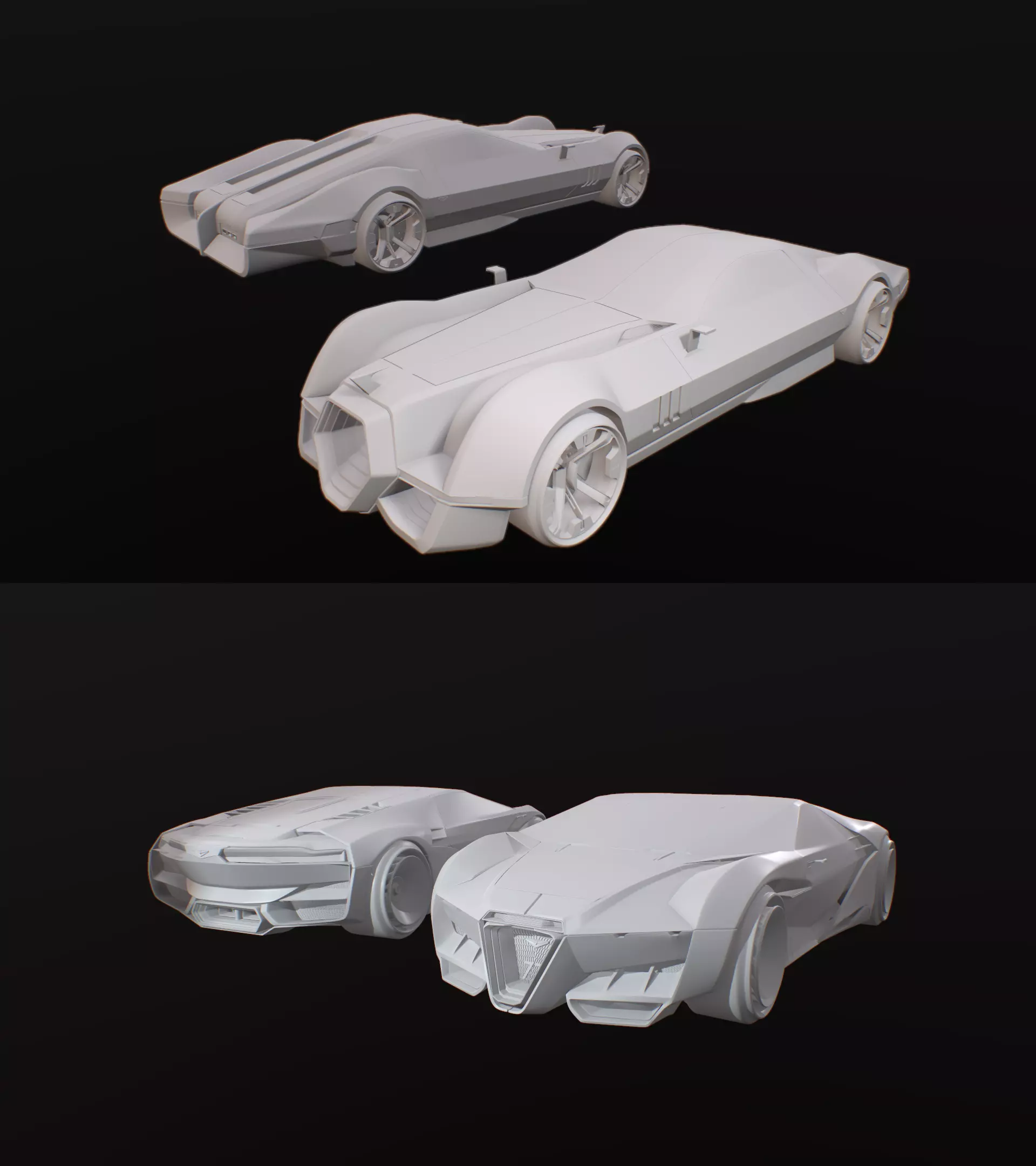 CYBERPUNK2077 LUXURY RAYFIELD HYPERCARS 3D Model Collection_0