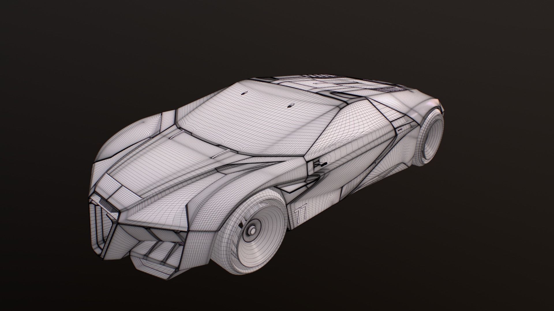 CYBERPUNK2077 LUXURY RAYFIELD HYPERCARS 3D Model Collection_33