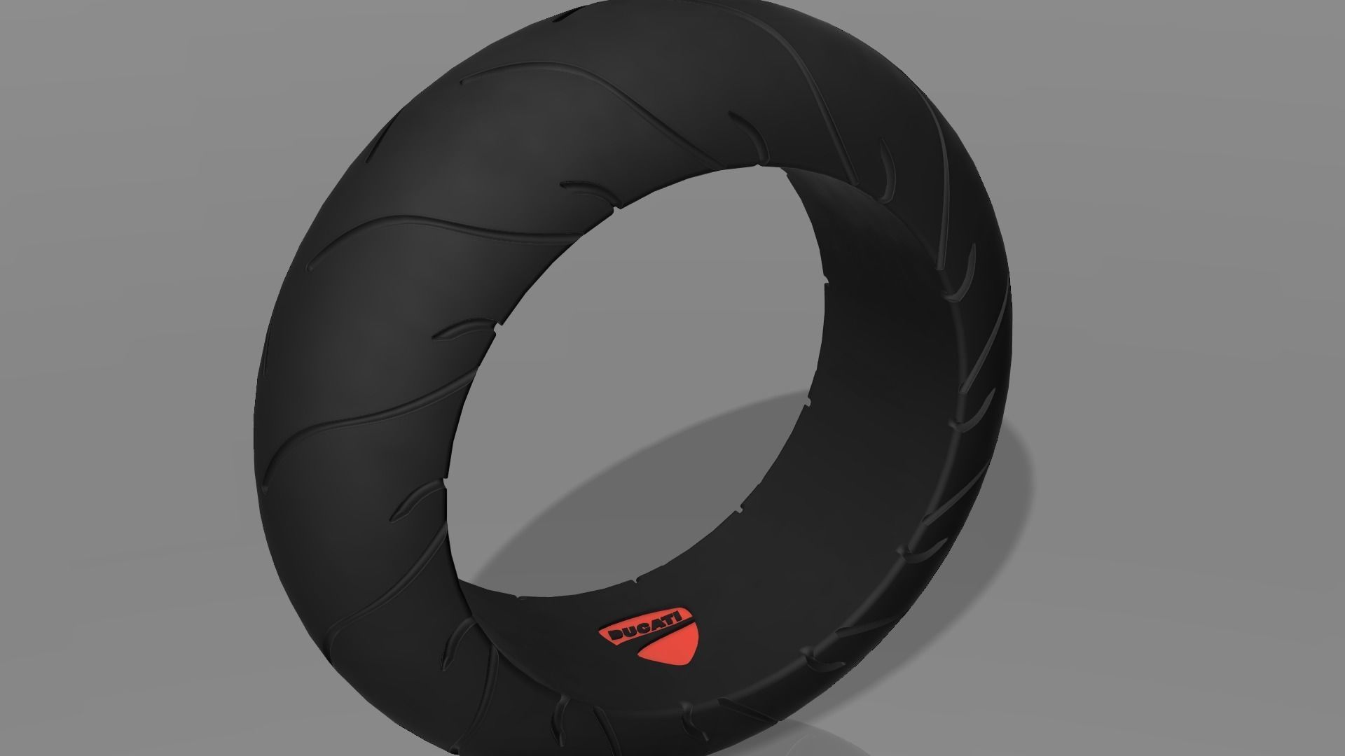 Ducati  Pendant And Ring Tire  STL OBJ FBX Files  3D print model_2