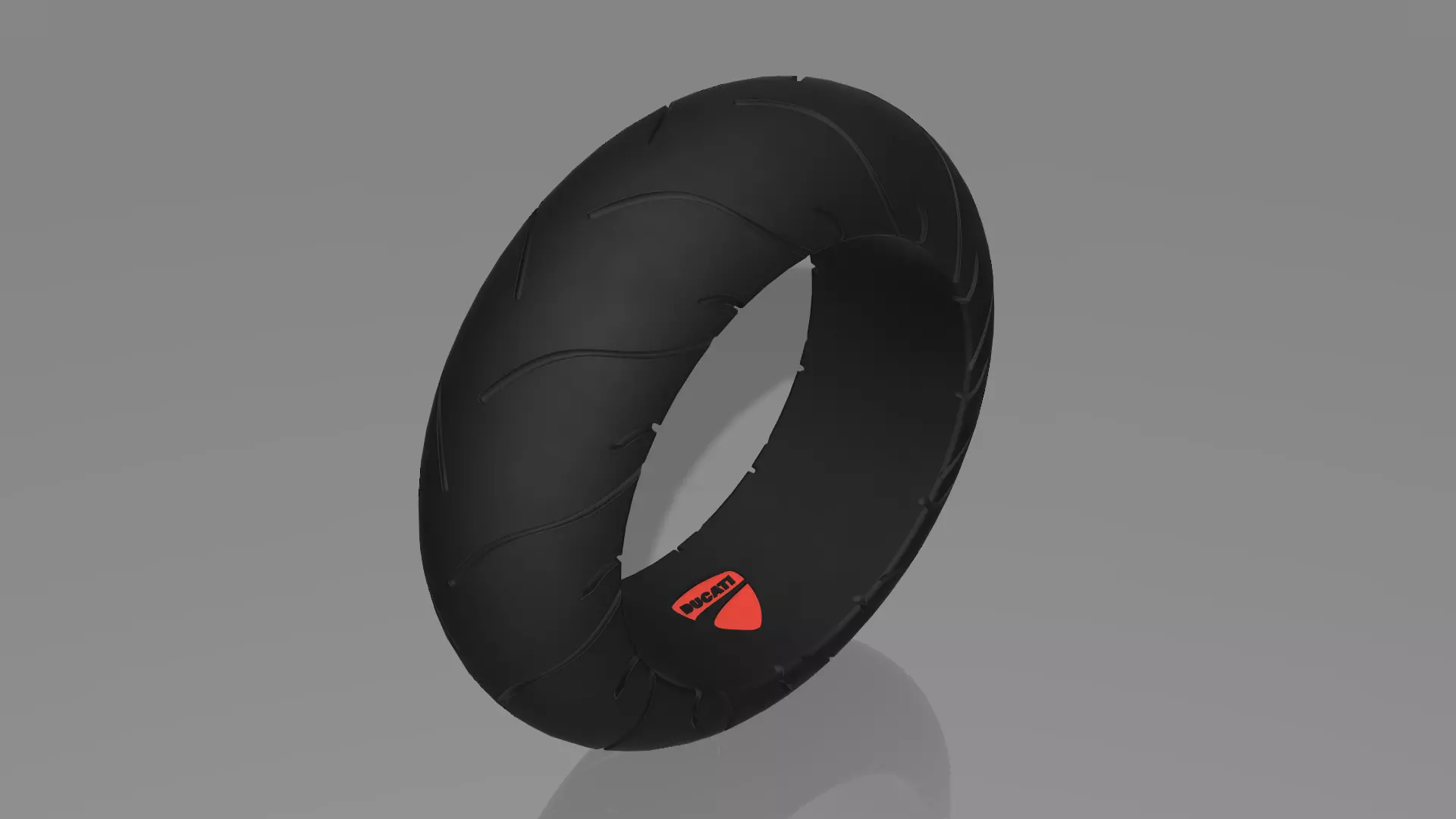 Ducati  Pendant And Ring Tire  STL OBJ FBX Files  3D print model_0