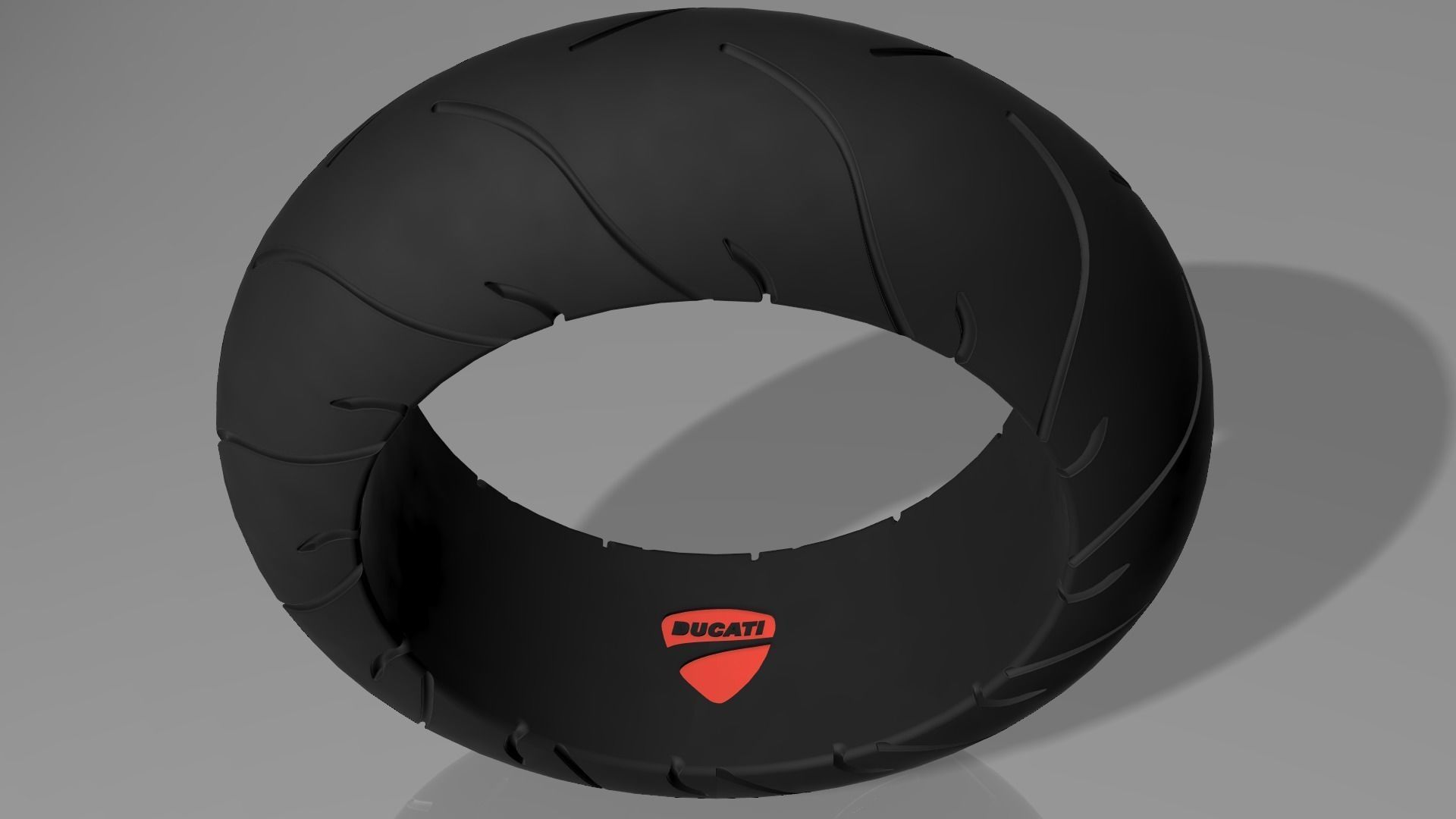 Ducati  Pendant And Ring Tire  STL OBJ FBX Files  3D print model_1