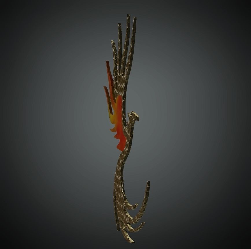DTS-Model3G-HairAcc-phoenixes1 sword Low-poly 3D model_3