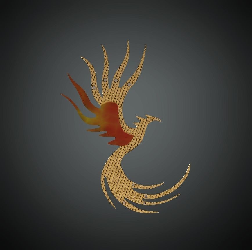 DTS-Model3G-HairAcc-phoenixes1 sword Low-poly 3D model_1