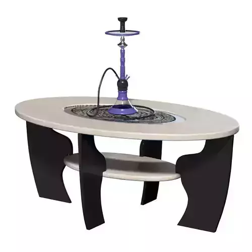 Hookah and table