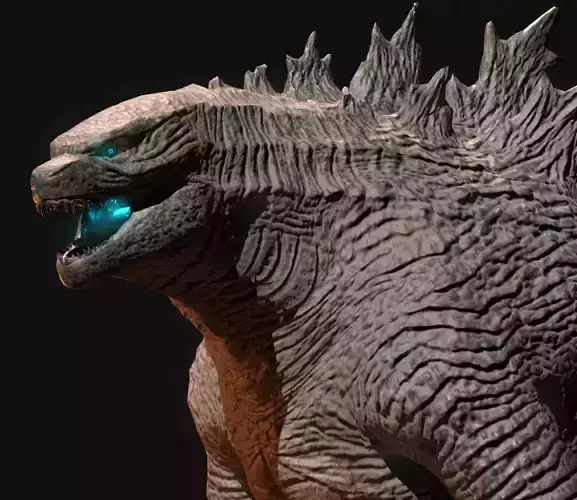 Godzilla 2021 Low-poly 3D model