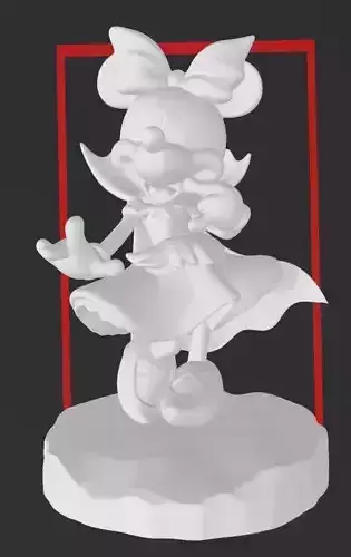 Minnie Mouse - Halloween Vampire Costume - 3D PRINT MODEL 3D print model