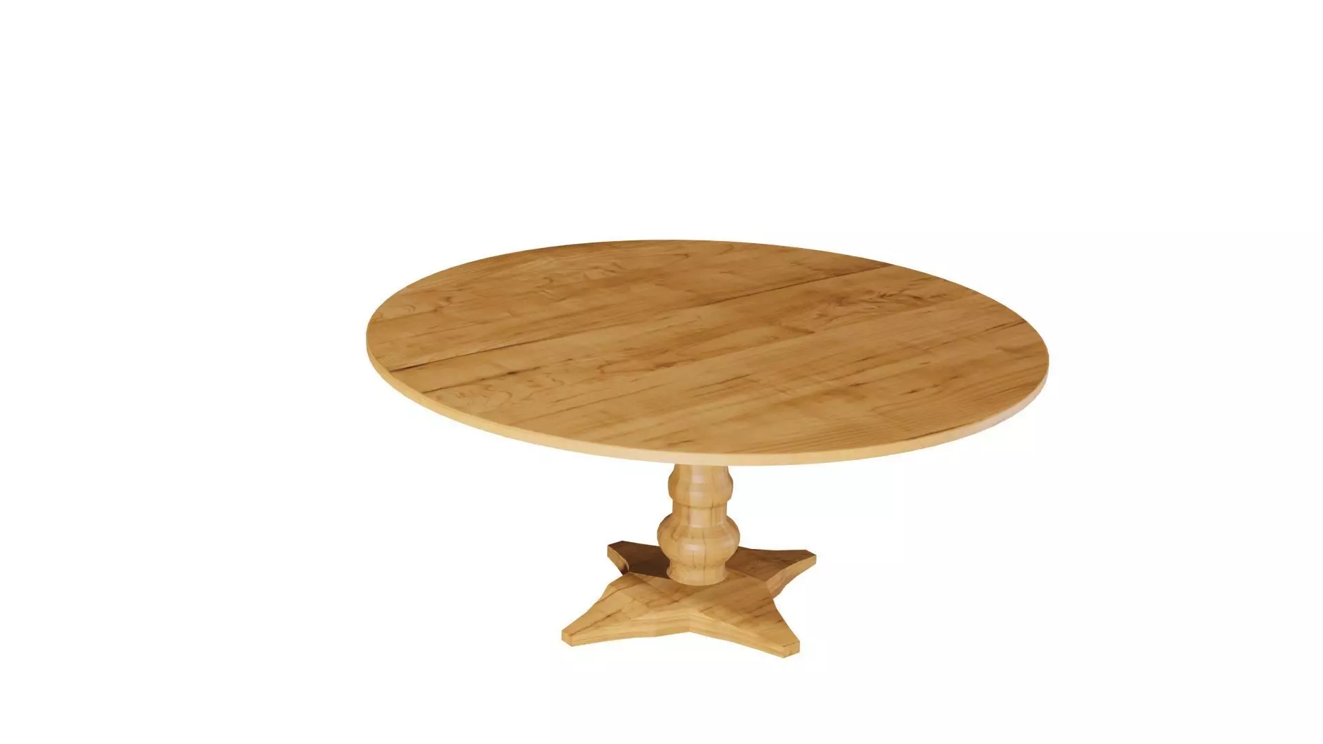 Table Dining Round 1 3D model_0