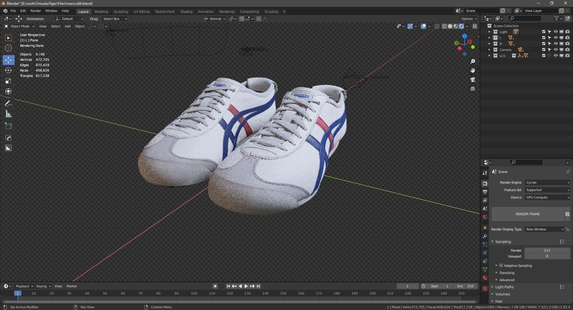 Asics Onitsuka Tiger Mexico66  3D model_31