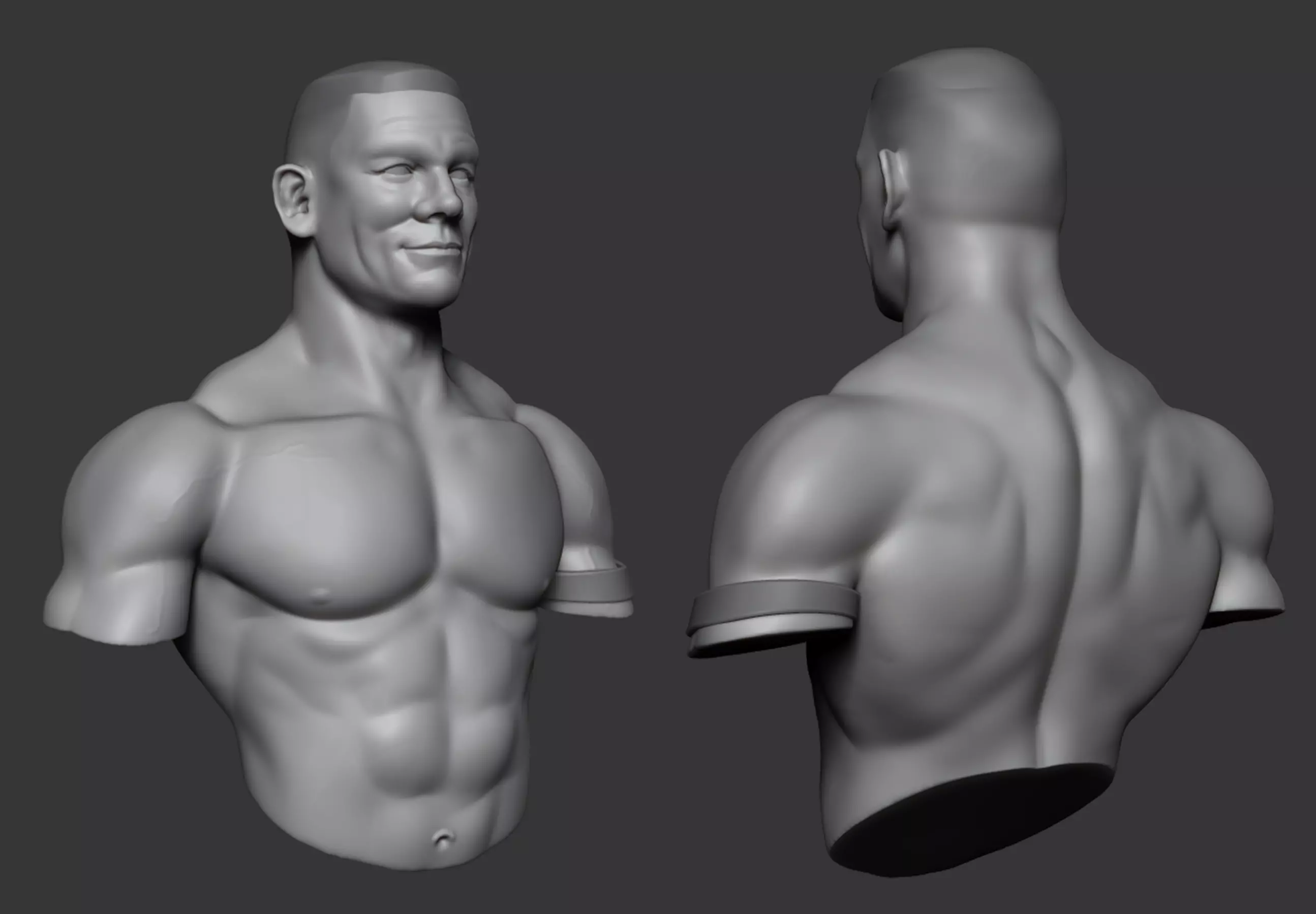 John Cena Bust 3D print model_0